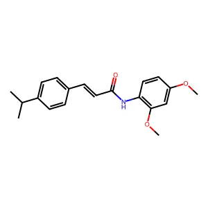 (E)-N-(2,4-dimethoxyphenyl)-3-(4-isopropylphenyl)acrylamide structure