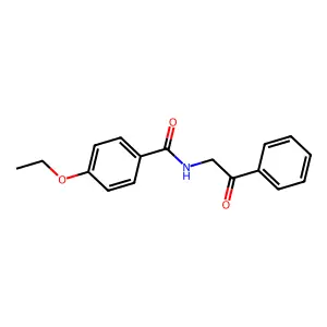 4-ethoxy-N-phenacylbenzamide structure