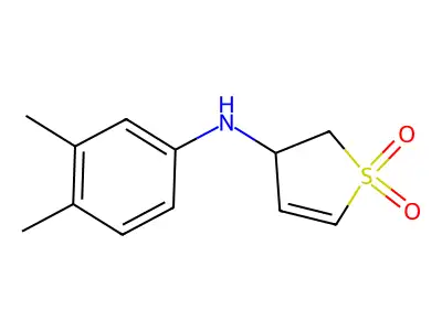 N-(3,4-dimethylphenyl)-1,1-dioxo-2,3-dihydrothiophen-3-amine structure