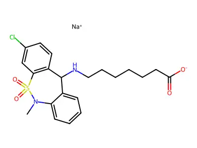 Tianeptine structure
