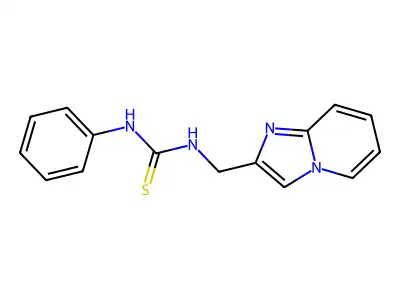 1-(Imidazo[1,2-a]pyridin-2-ylmethyl)-3-phenylthiourea structure