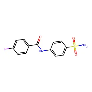 4-iodo-N-(4-sulfamoylphenyl)benzamide structure