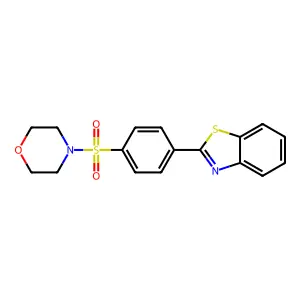 4-((4-(Benzo[d]thiazol-2-yl)phenyl)sulfonyl)morpholine structure