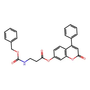2-oxo-4-phenyl-2H-chromen-7-yl 3-{[(benzyloxy)carbonyl]amino}propanoate structure