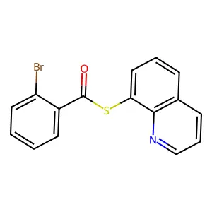 S-quinolin-8-yl 2-bromobenzenecarbothioate structure
