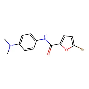 5-Bromo-N-(4-(dimethylamino)phenyl)furan-2-carboxamide structure