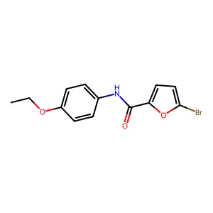 5-bromo-N-(4-ethoxyphenyl)furan-2-carboxamide structure