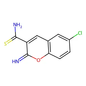 6-Chloro-2-imino-2H-chromene-3-carbothioamide structure