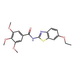 N-(6-ethoxybenzo[d]thiazol-2-yl)-3,4,5-trimethoxybenzamide structure
