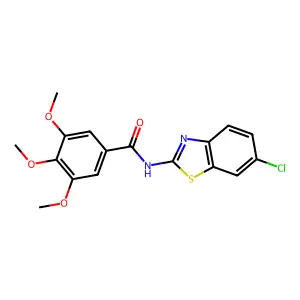 N-(6-chlorobenzo[d]thiazol-2-yl)-3,4,5-trimethoxybenzamide structure