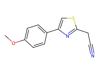 (4-(4-Methoxyphenyl)-1,3-thiazol-2-YL)acetonitrile structure