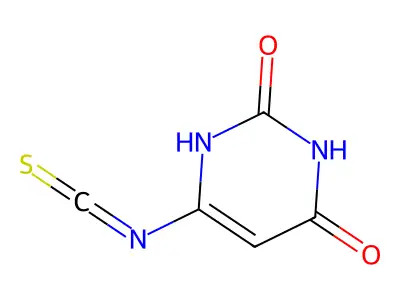 2,4(1H,3H)-Pyrimidinedione, 6-isothiocyanato- structure