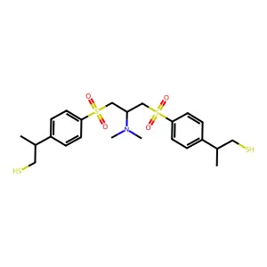 p-Cumenesulfonic acid, thio-, S,S-(2-(dimethylamino)trimethylene) ester structure