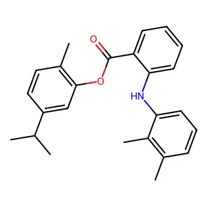 2-Methyl-5-(1-methylethyl)phenyl 2-((2,3-dimethylphenyl)amino)benzoate structure