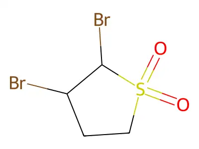 2,3-Dibromosulfolane structure