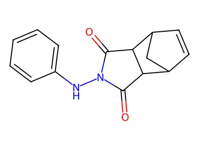 2-(phenylamino)-3a,4,7,7a-tetrahydro-1H-4,7-methanoisoindole-1,3(2H)-dione structure