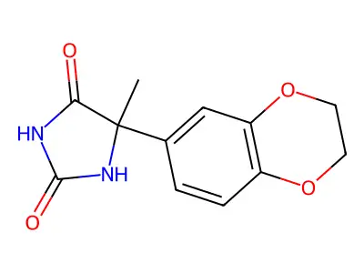 5-(2,3-Dihydro-1,4-benzodioxin-6-yl)-5-methylimidazolidine-2,4-dione structure