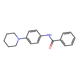 N-(4-piperidinophenyl)benzamide structure