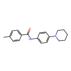 4-methyl-N-(4-piperidin-1-ylphenyl)benzamide structure