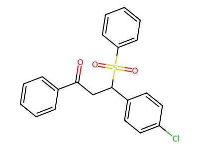3-(4-Chlorophenyl)-1-phenyl-3-(phenylsulfonyl)propan-1-one structure