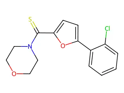 [5-(2-Chlorophenyl)furan-2-yl]-morpholin-4-ylmethanethione structure