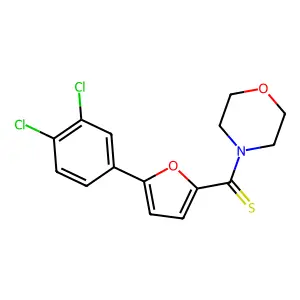 [5-(3,4-Dichlorophenyl)furan-2-yl]-morpholin-4-ylmethanethione structure