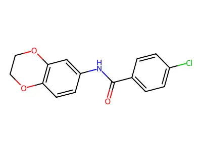 4-Chloro-N-(2,3-dihydrobenzo[b][1,4]dioxin-6-yl)benzamide structure