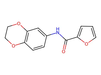 N-(2,3-dihydro-1,4-benzodioxin-6-yl)furan-2-carboxamide structure