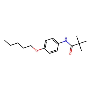N-(4-(pentyloxy)phenyl)pivalamide structure