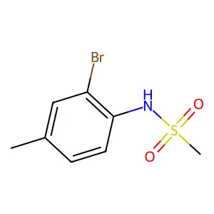 N-(2-bromo-4-methylphenyl)methanesulfonamide structure