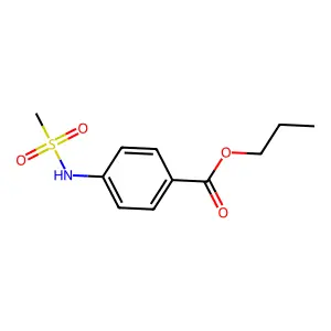 Propyl 4-[(methylsulfonyl)amino]benzoate structure