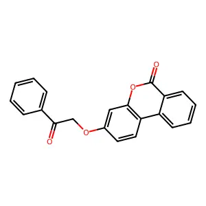 3-(2-oxo-2-phenylethoxy)-6H-benzo[c]chromen-6-one structure