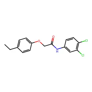 N-(3,4-dichlorophenyl)-2-(4-ethylphenoxy)acetamide structure