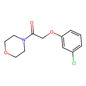 2-(3-Chlorophenoxy)-1-morpholinoethanone structure
