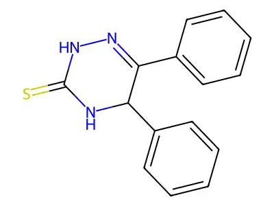 as-Triazine-3(2H)-thione, 4,5-dihydro-5,6-diphenyl- structure