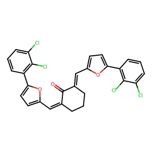 C28H18Cl4O3 structure