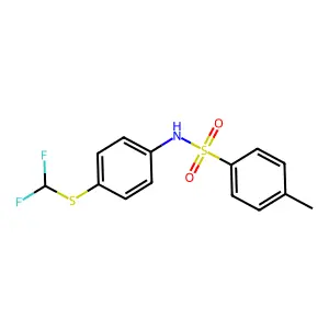 N-(4-((Difluoromethyl)thio)phenyl)-4-methylbenzenesulfonamide structure