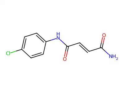 N'-(4-chlorophenyl)but-2-enediamide structure