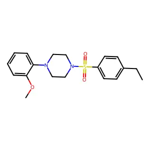 1-(4-Ethylphenyl)sulfonyl-4-(2-methoxyphenyl)piperazine structure