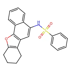 N-(7,8,9,10-tetrahydronaphtho[1,2-b][1]benzofuran-5-yl)benzenesulfonamide structure