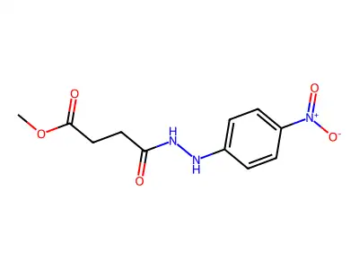 Methyl 4-[2-(4-nitrophenyl)hydrazinyl]-4-oxobutanoate structure
