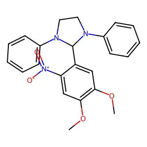 2-(4,5-Dimethoxy-2-nitrophenyl)-1,3-diphenylimidazolidine structure