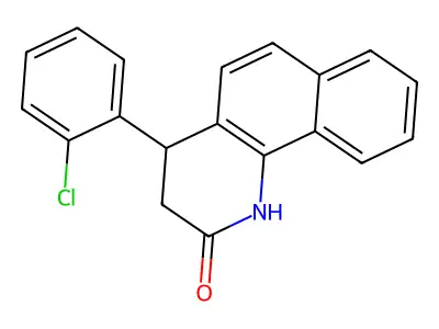 4-(2-chlorophenyl)-3,4-dihydrobenzo[h]quinolin-2(1H)-one structure