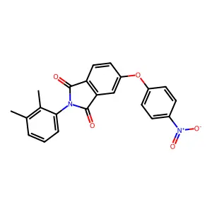 2-(2,3-Dimethylphenyl)-5-(4-nitrophenoxy)isoindole-1,3-dione structure