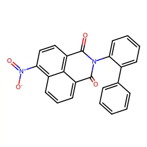 6-Nitro-2-(2-phenylphenyl)benzo[de]isoquinoline-1,3-dione structure