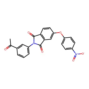 2-(3-Acetylphenyl)-5-(4-nitrophenoxy)isoindole-1,3-dione structure