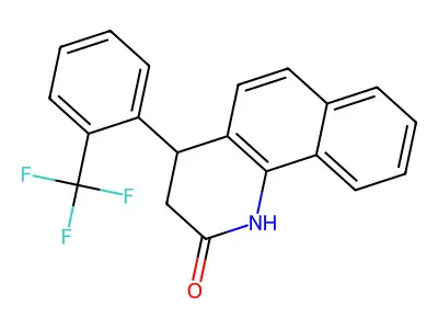 4-(2-Trifluoromethyl-phenyl)-3,4-dihydro-1H-benzo[h]quinolin-2-one structure