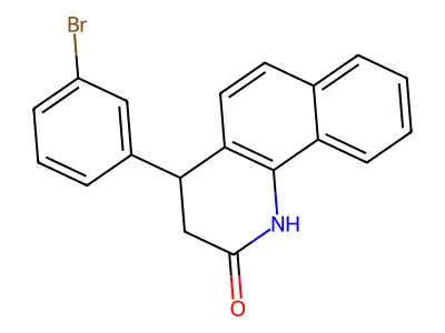 4-(3-bromophenyl)-3,4-dihydrobenzo[h]quinolin-2(1H)-one structure