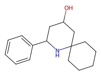 2-Phenyl-1-azaspiro[5.5]undecan-4-ol structure