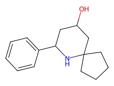 (7S,9R)-7-phenyl-6-azaspiro[4.5]decan-9-ol structure